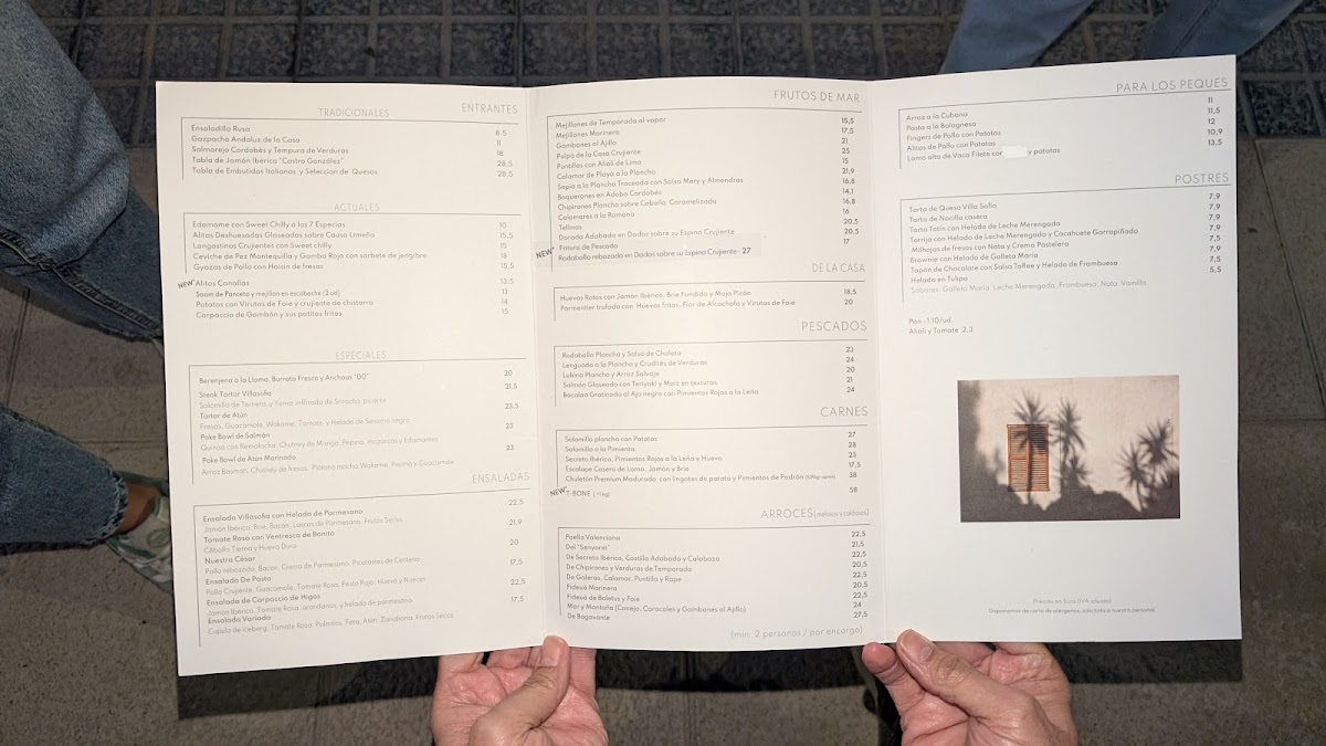 Villa Sofia Menu - Image 2